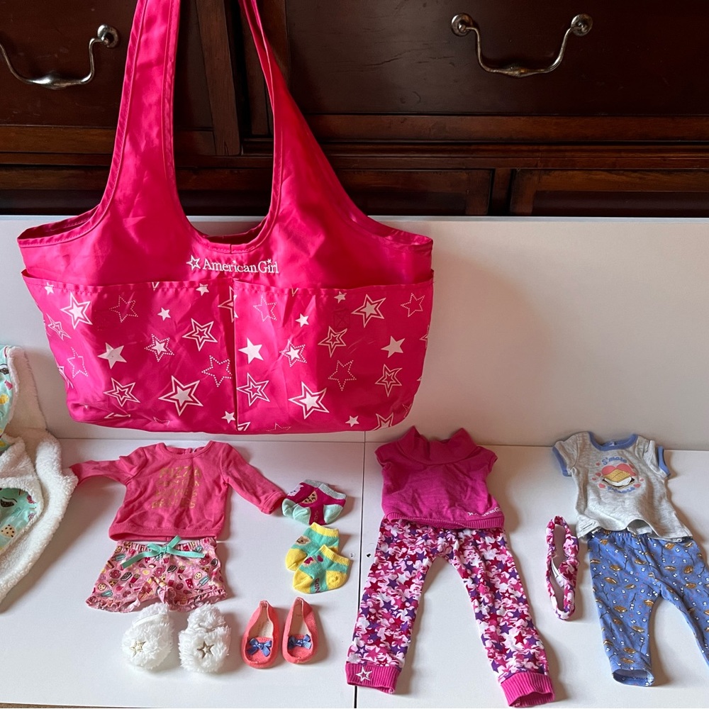 American Girl Bag and Clothing
